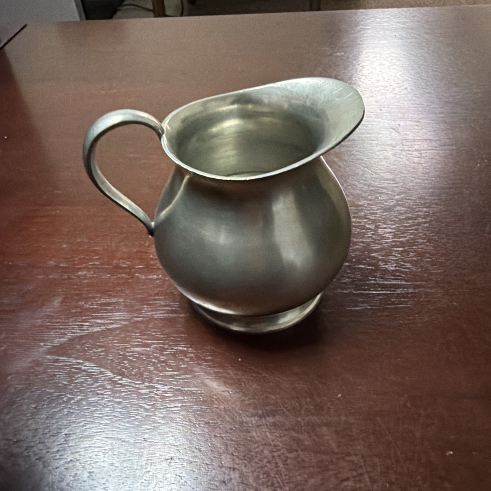 Vintage Pewter Meeuws & Zoon Den Haag Holland Jug Bowl